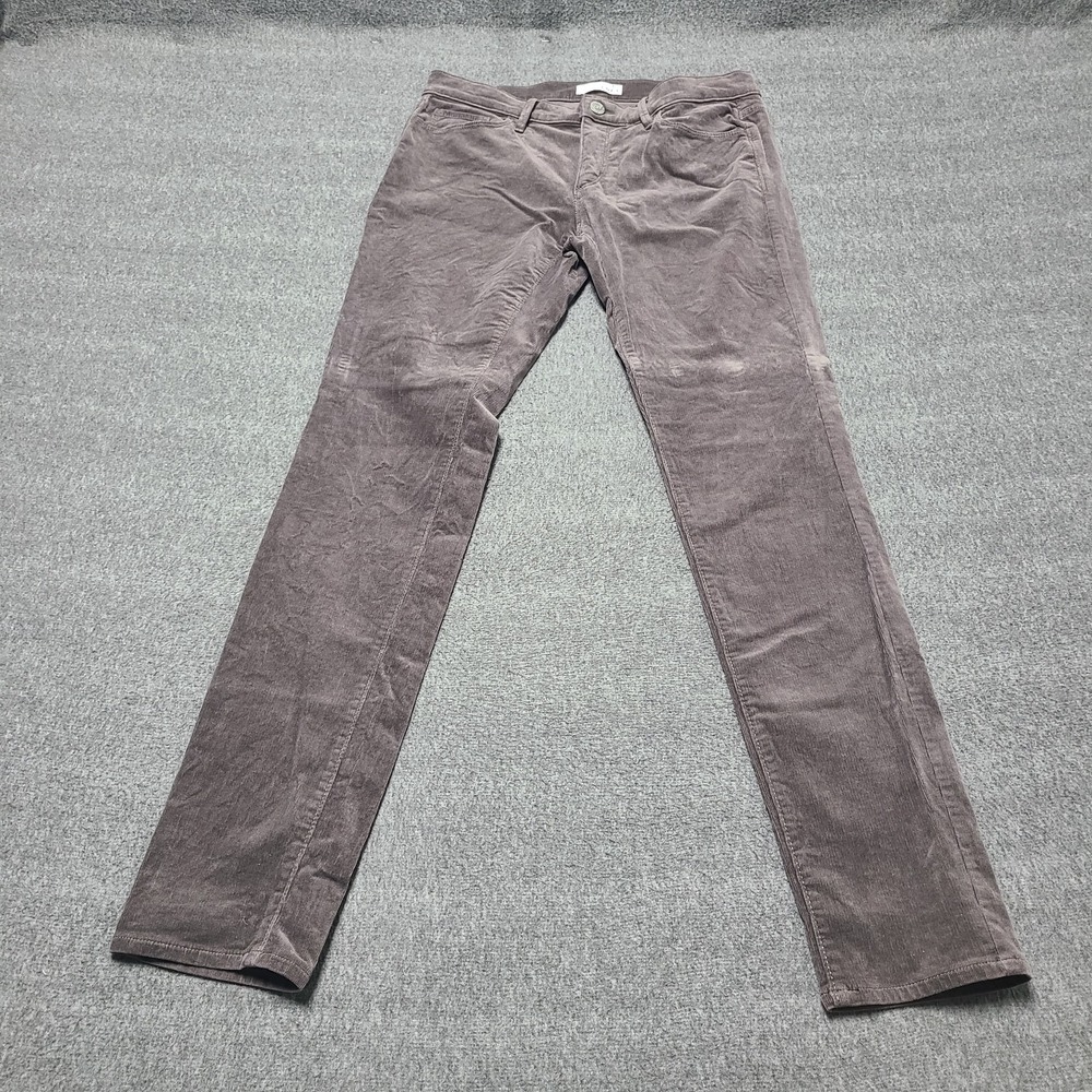 Ann Taylor LOFT Modern Skinny Corduroy Pants‎ Gray Size 6 28